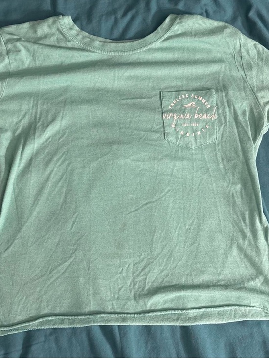 Sunsations Tops - Virginia Beach Mint Pocket Crop Top